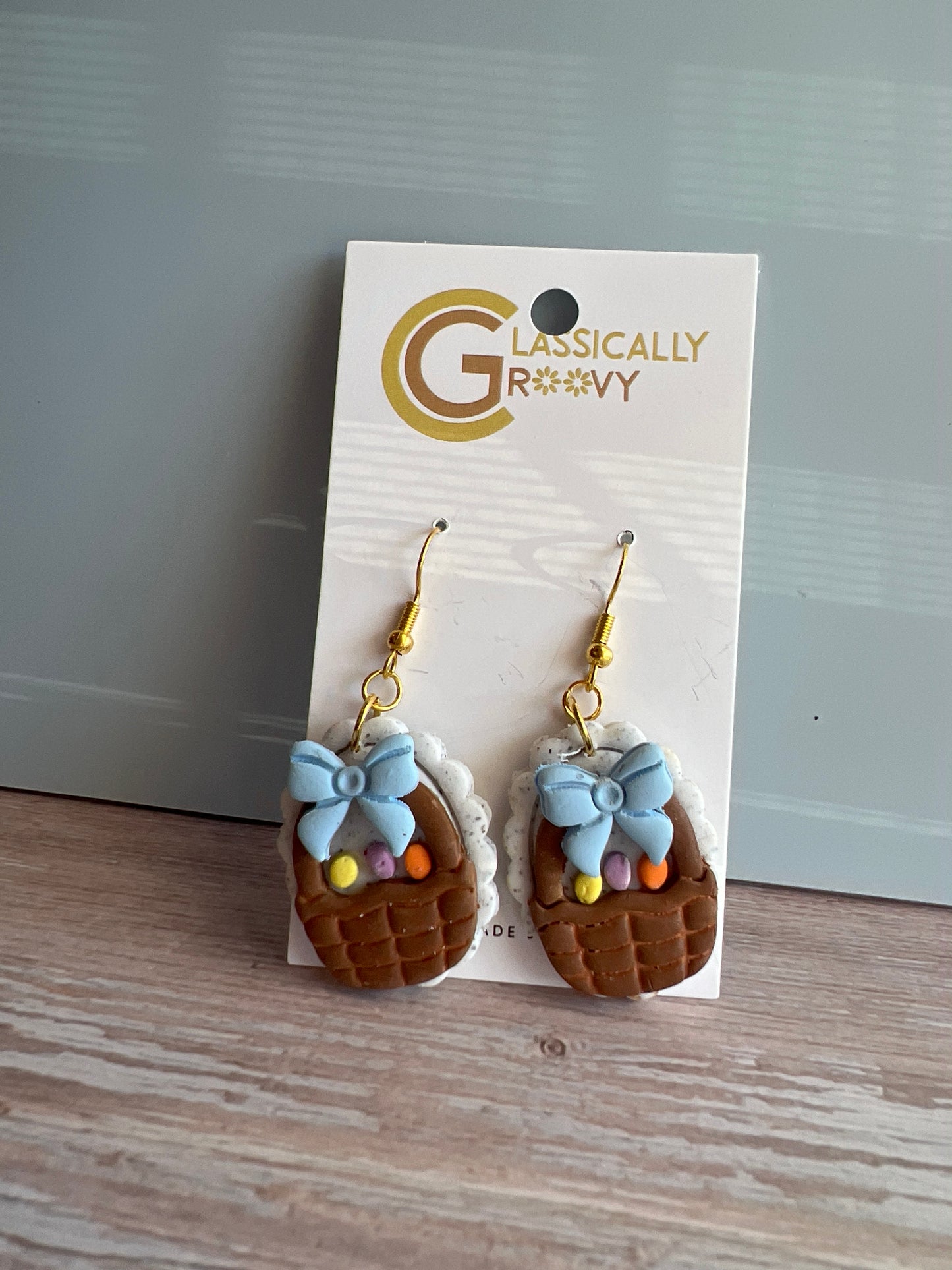 Egg Basket Earrings