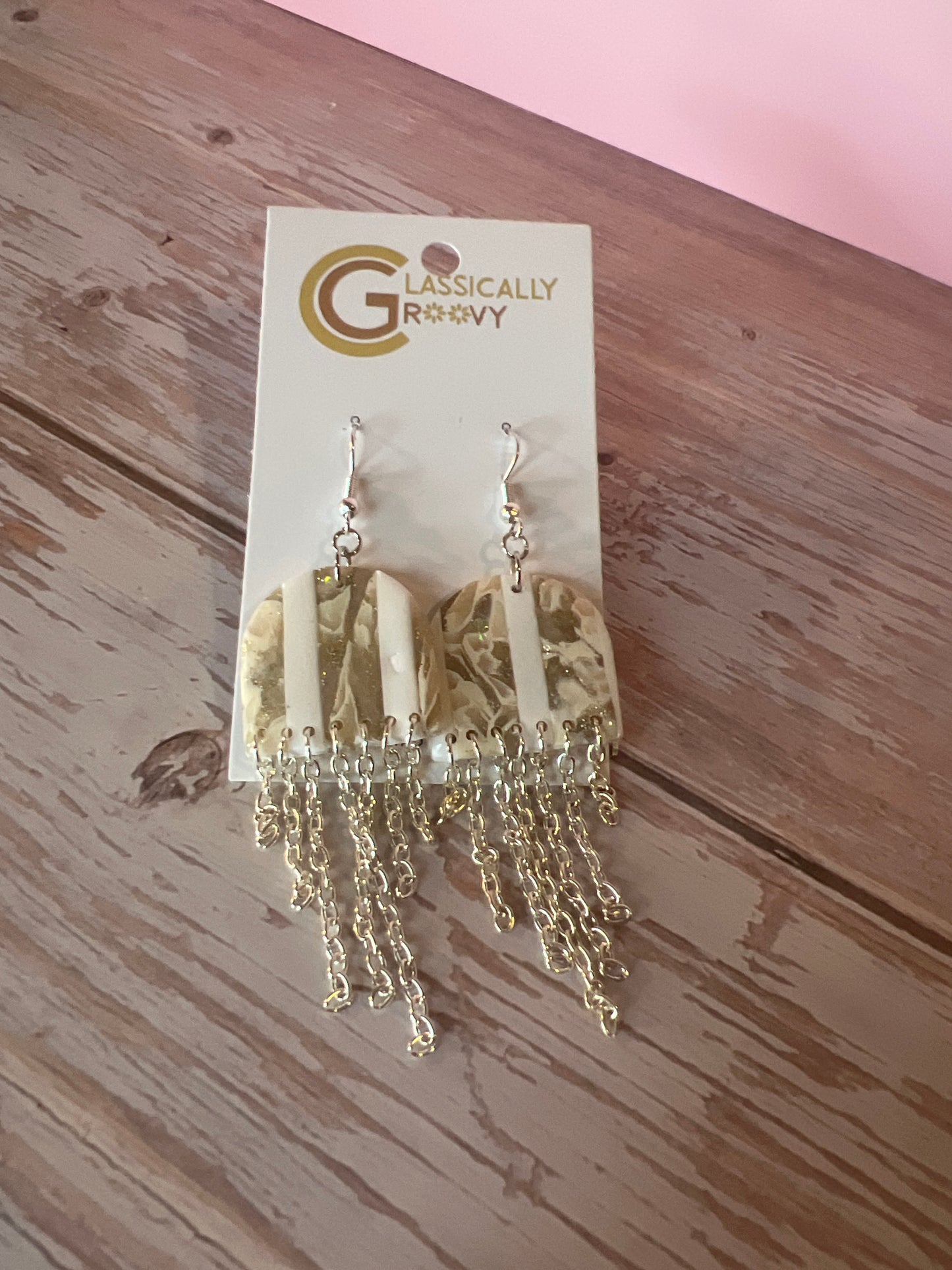 Marble Fringe Earrings