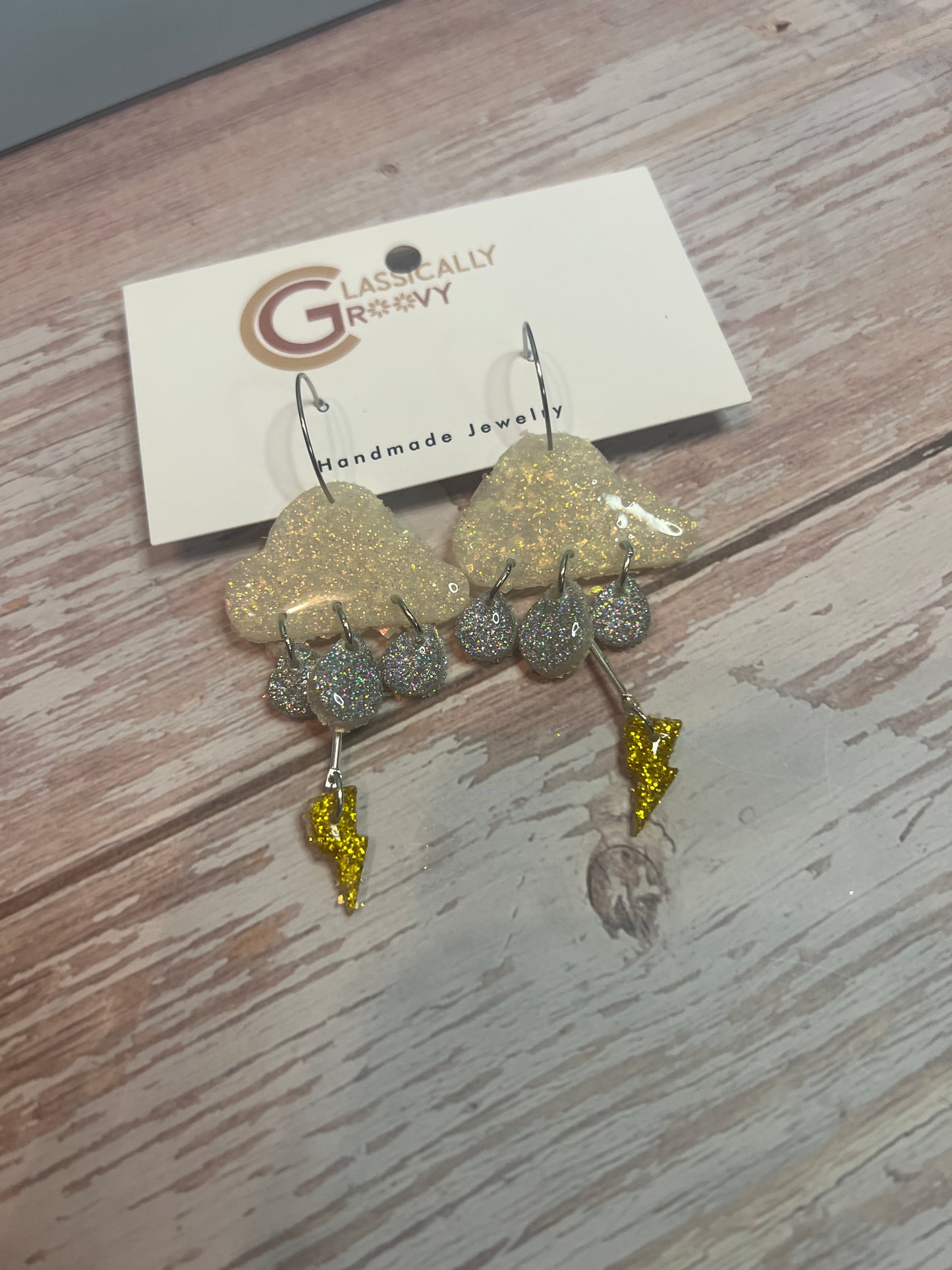 Spring Shower Hoop Earrings