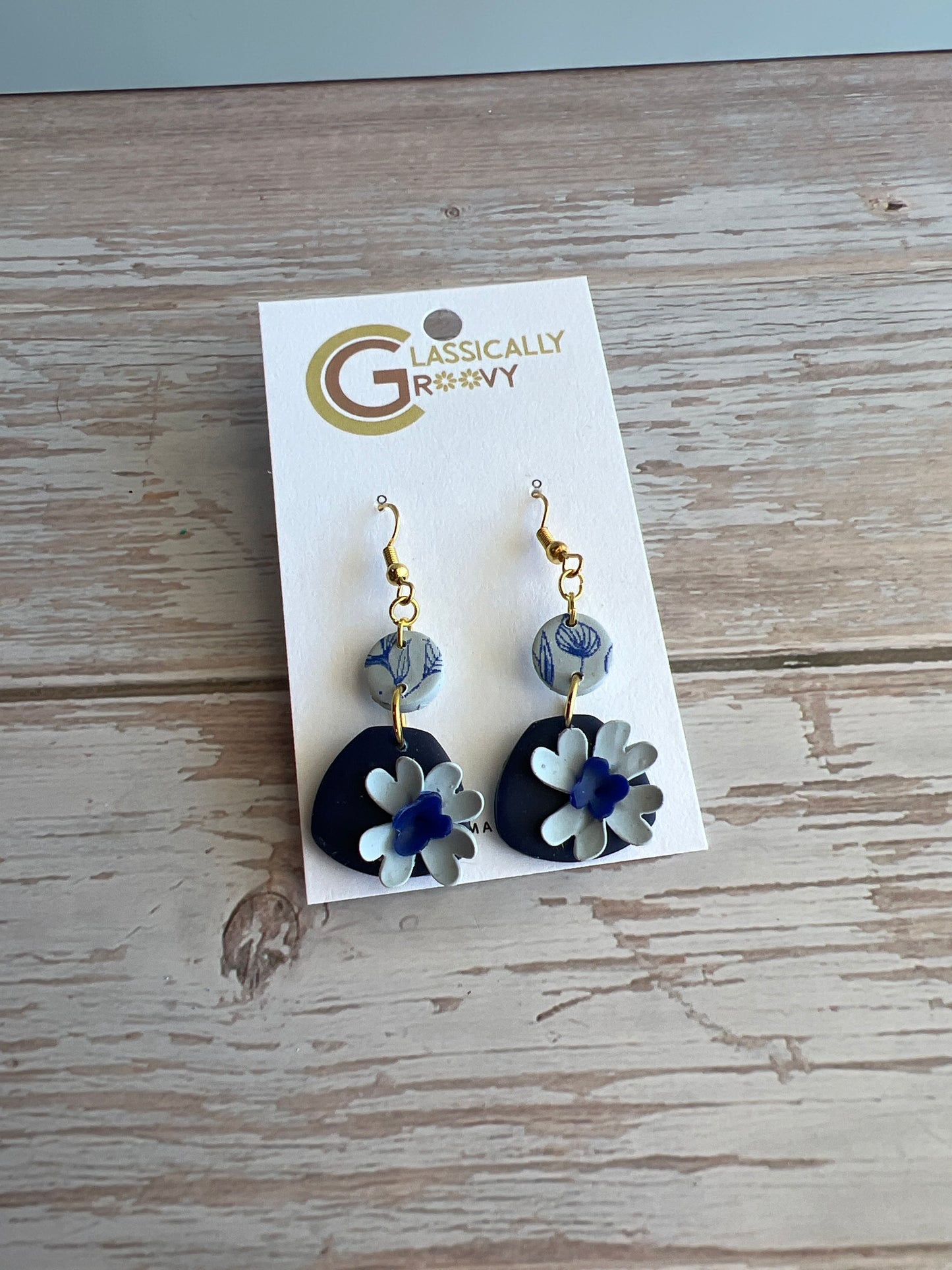 Sapphire Bloom Earrings