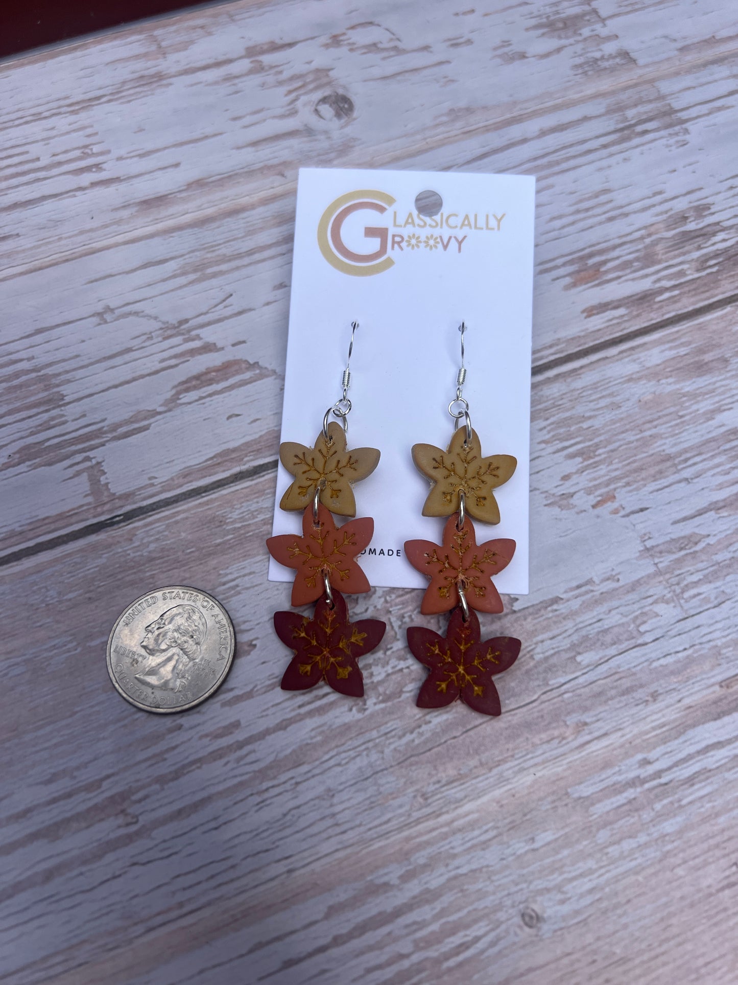 Maple Leaf Stacked Earrings