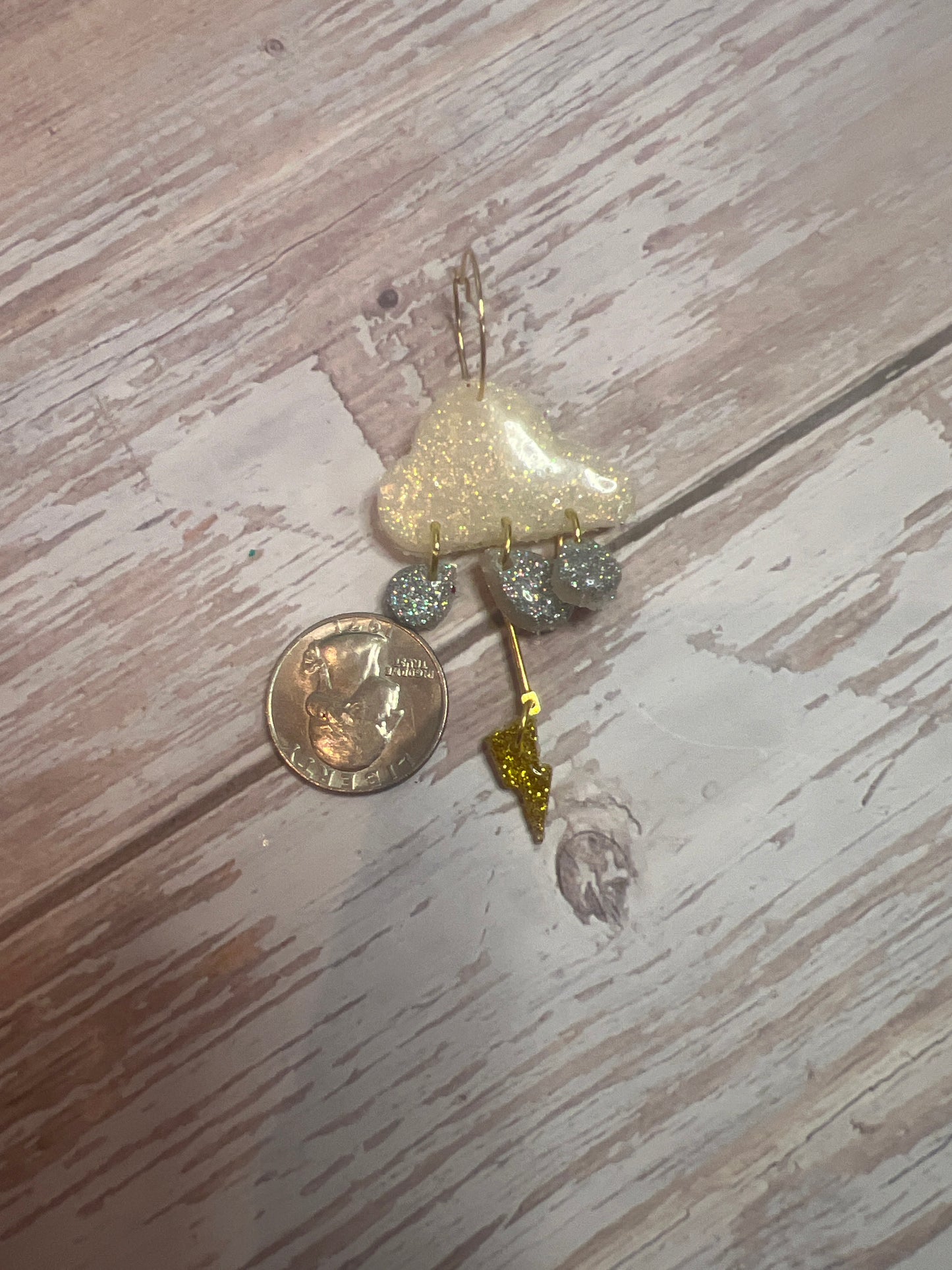 Spring Shower Hoop Earrings