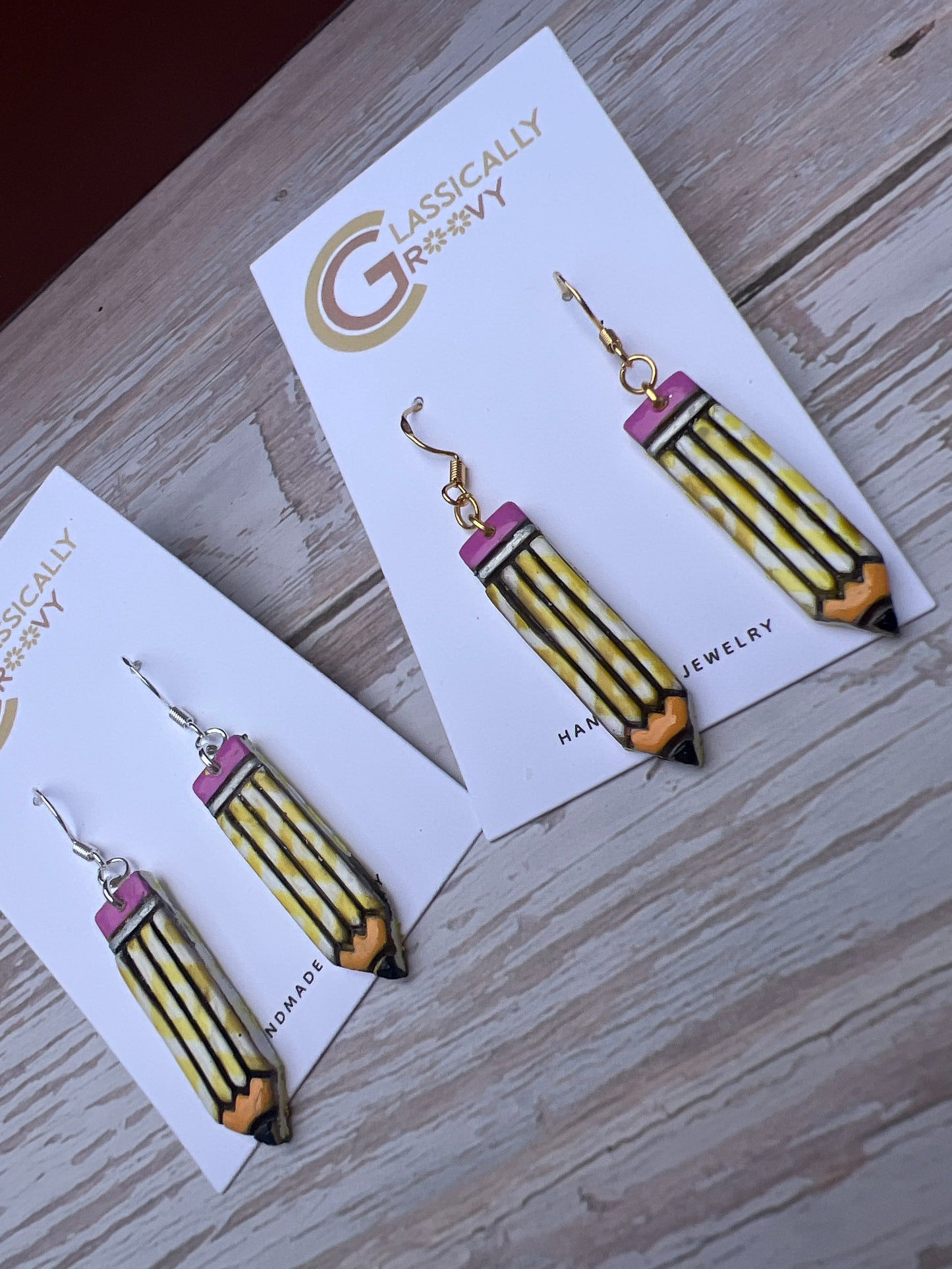 Pencil Dangle Earrings