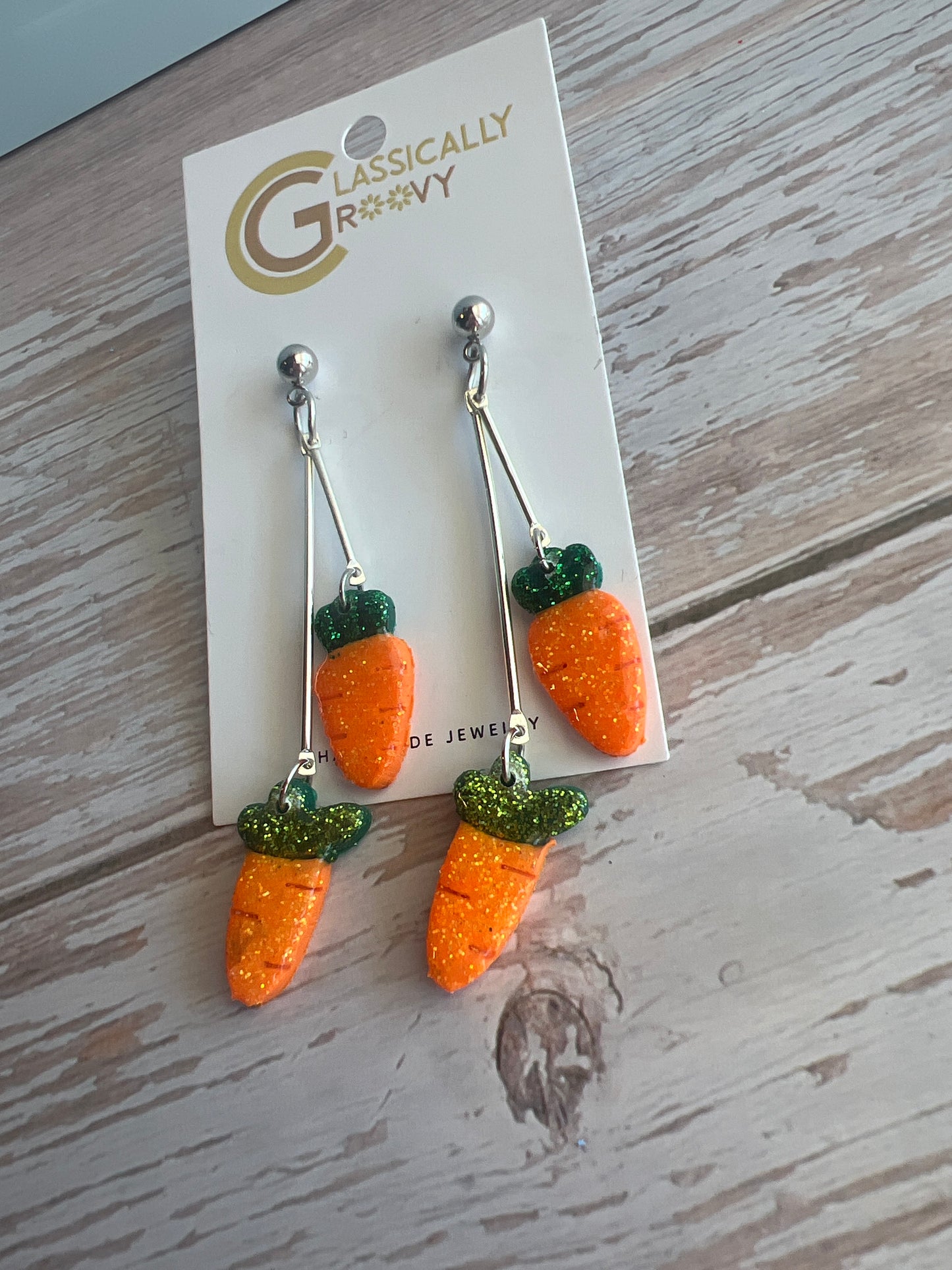Carrot Dangle Earrings