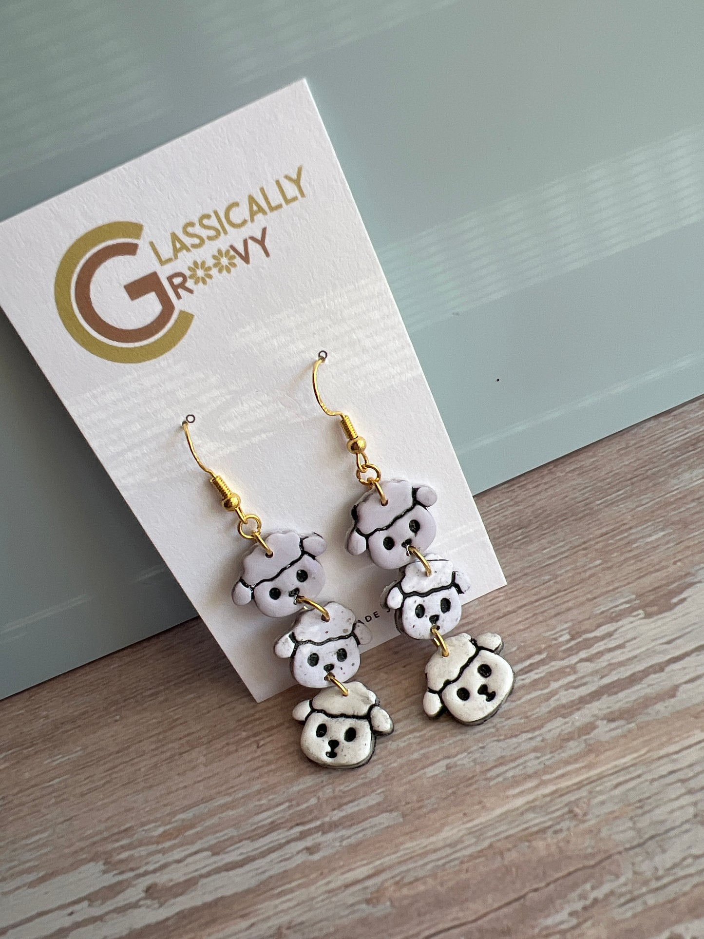 Ombré Sheep Earrings