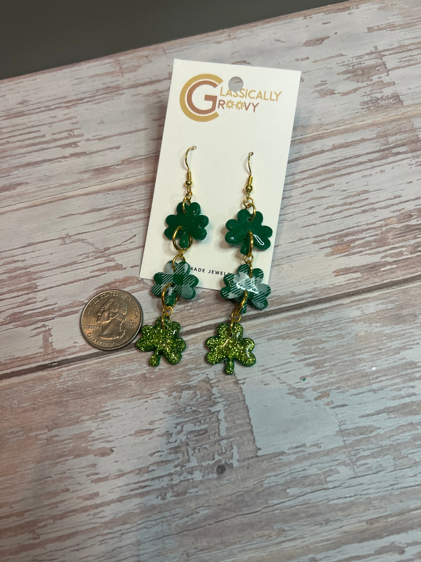 Triple Clover Earrings