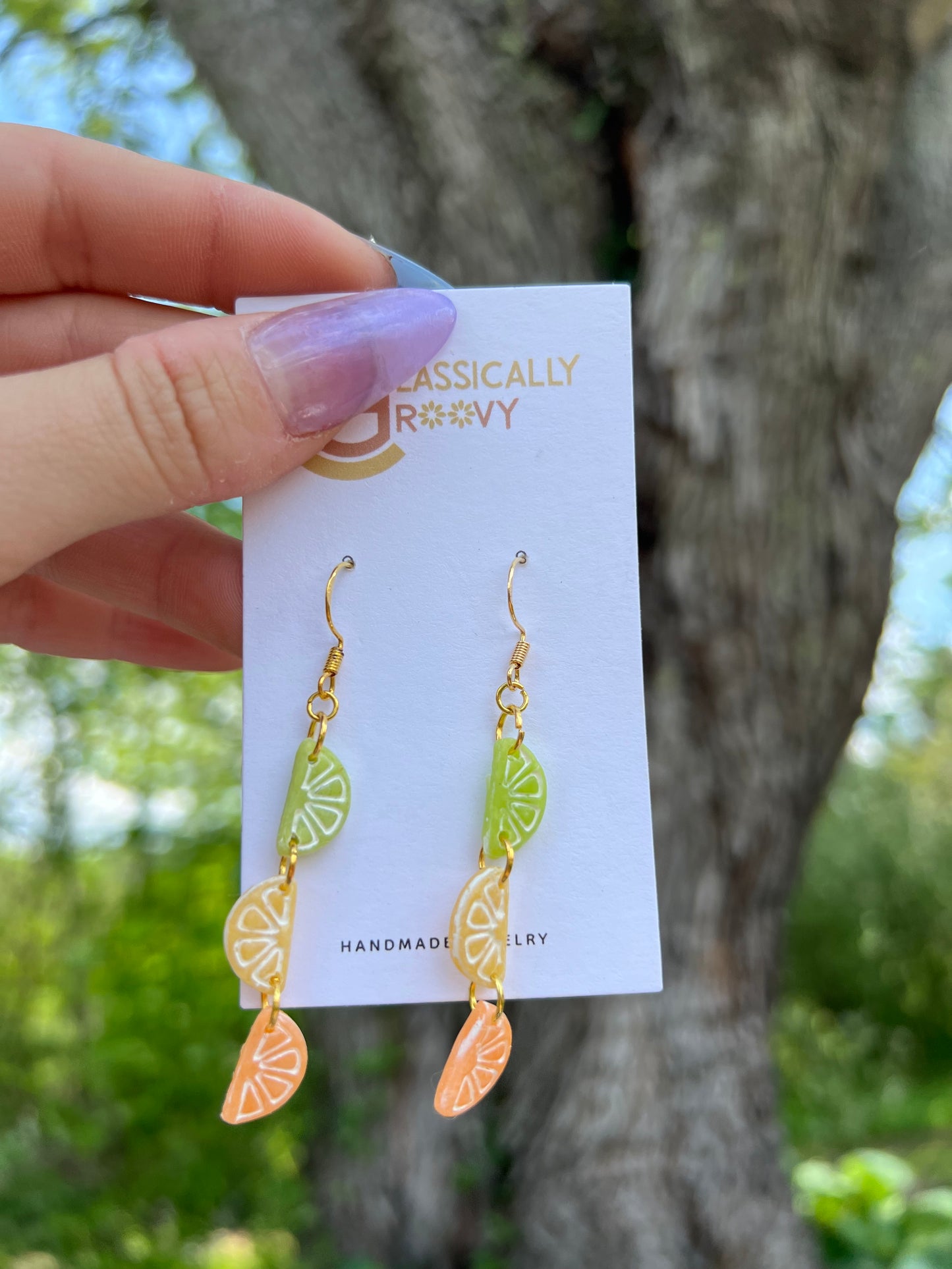Citrus Dangle Earrings