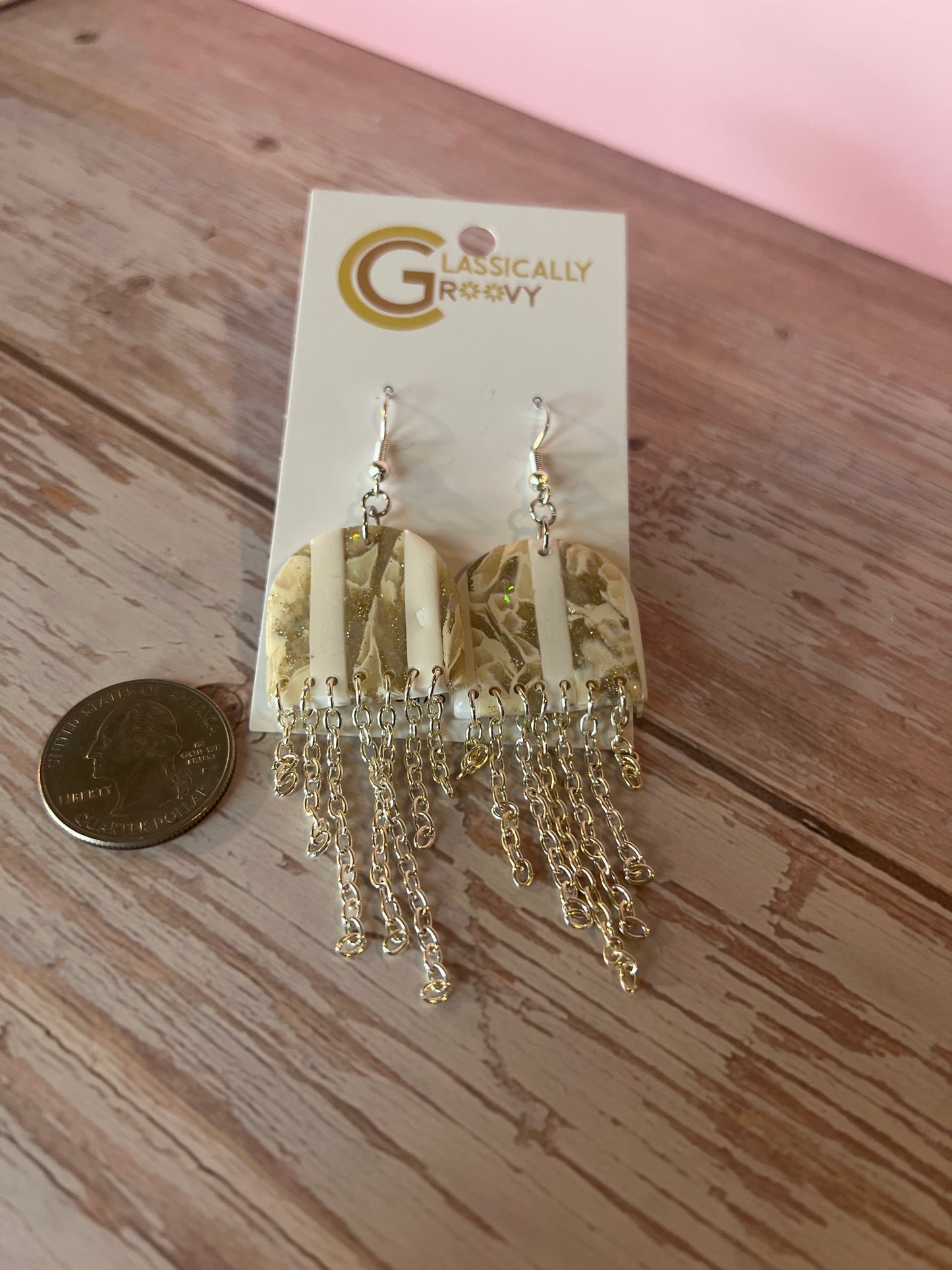 Marble Fringe Earrings