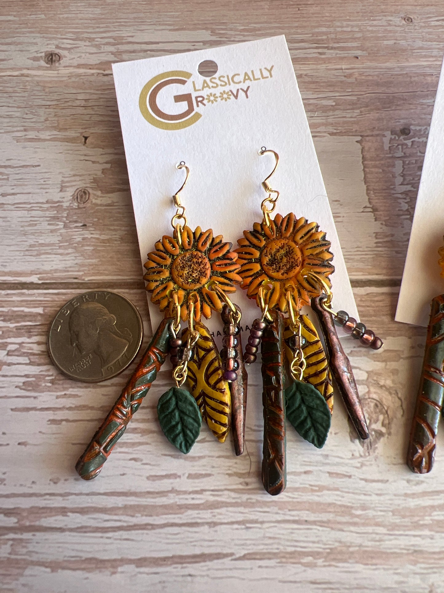Sunflower Hippie Dangle