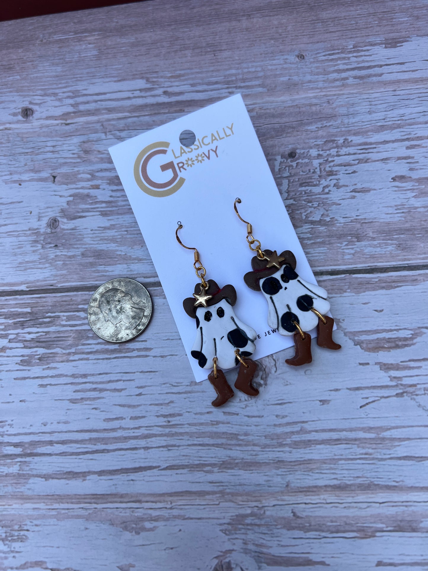 Cowboy Ghost Earrings
