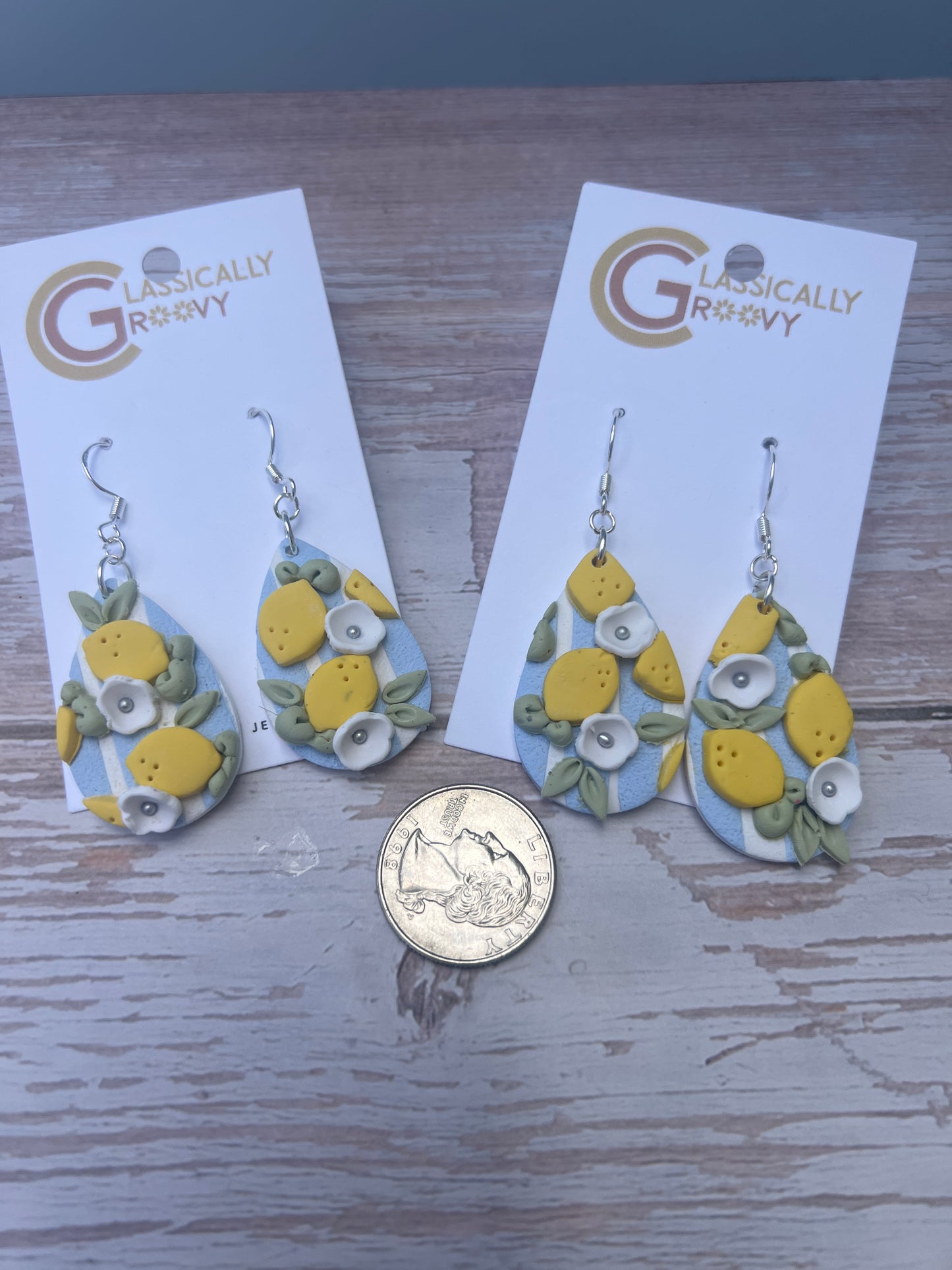 Lemon Teardrop Earring