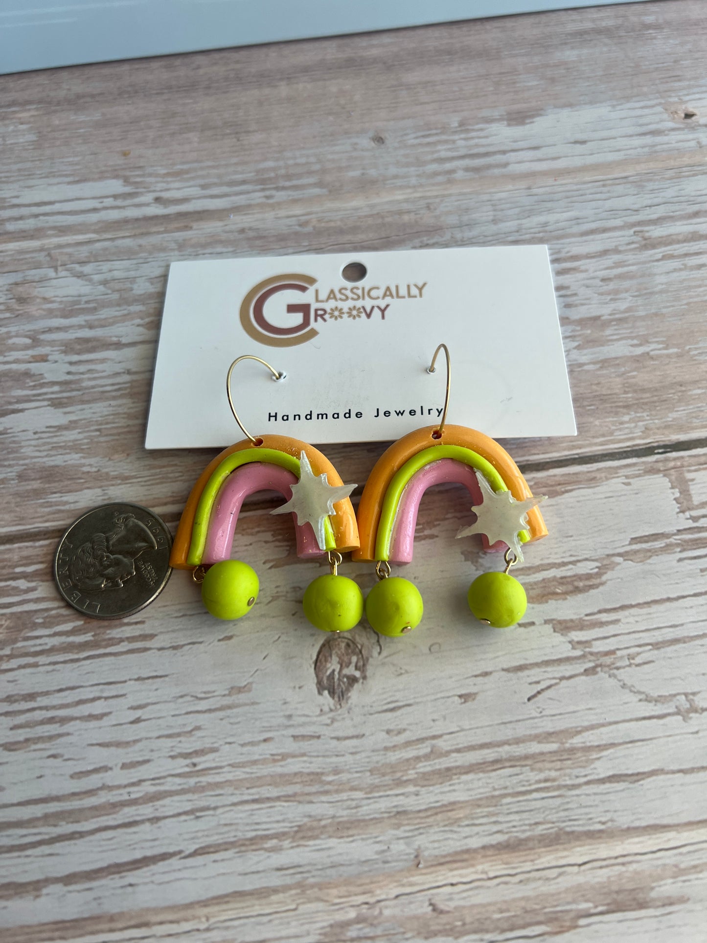 Bright Groovy Arch Hoops