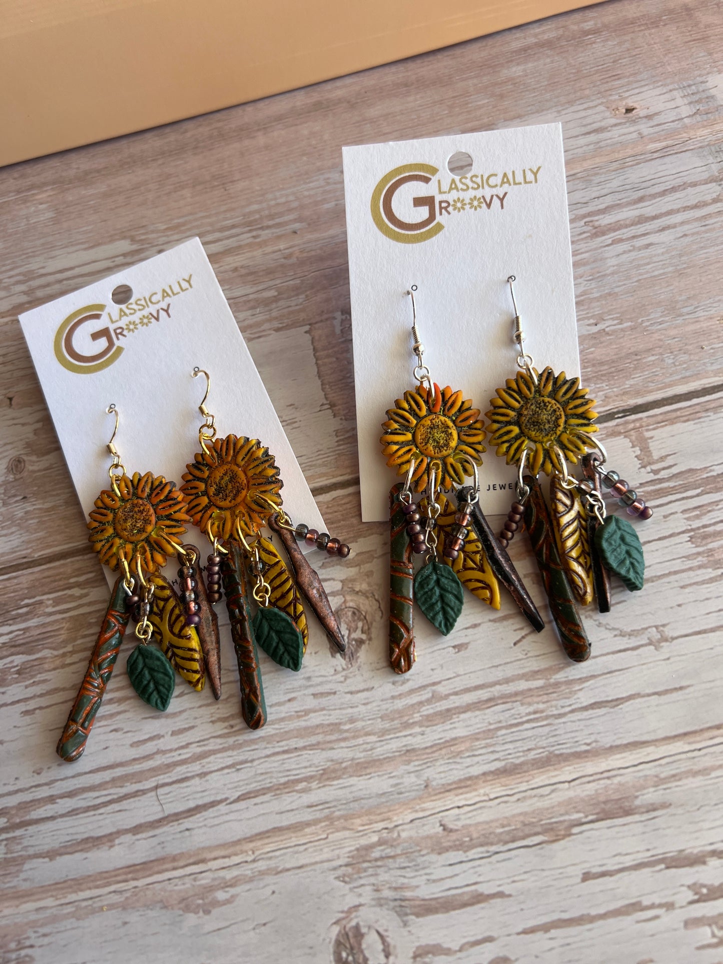 Sunflower Hippie Dangle