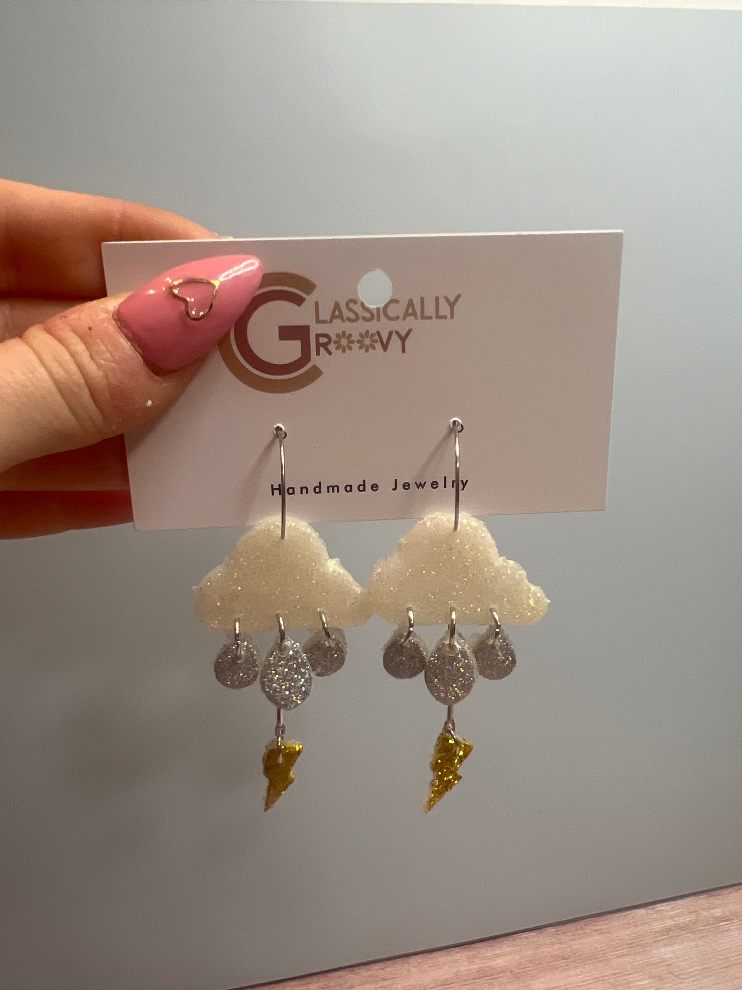 Spring Shower Hoop Earrings