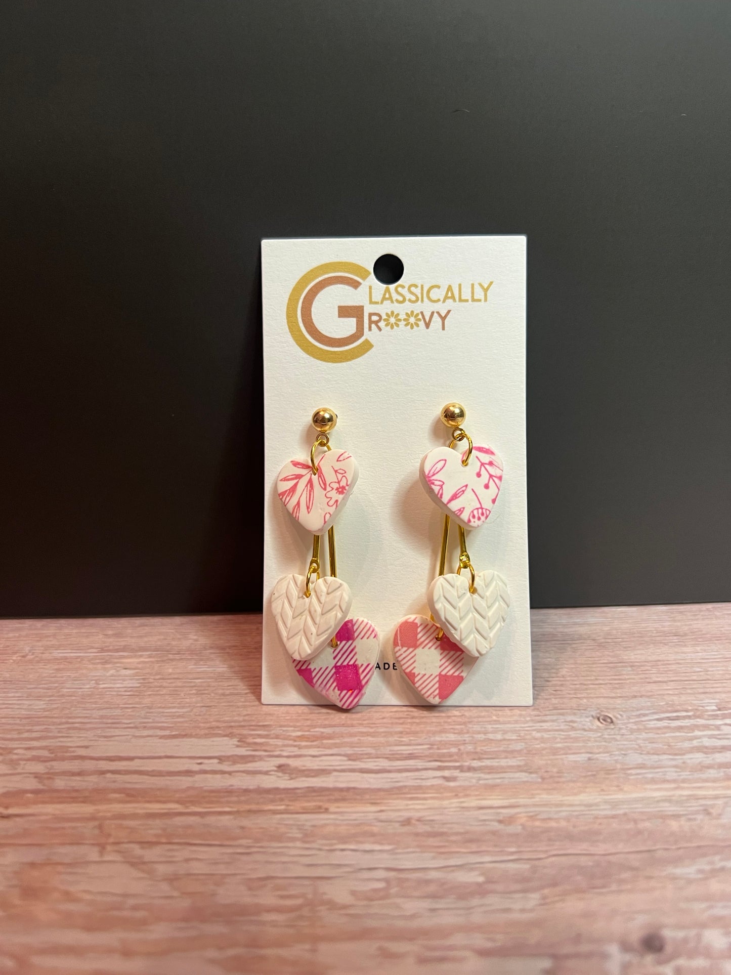Sweetheart Stacked Earrings