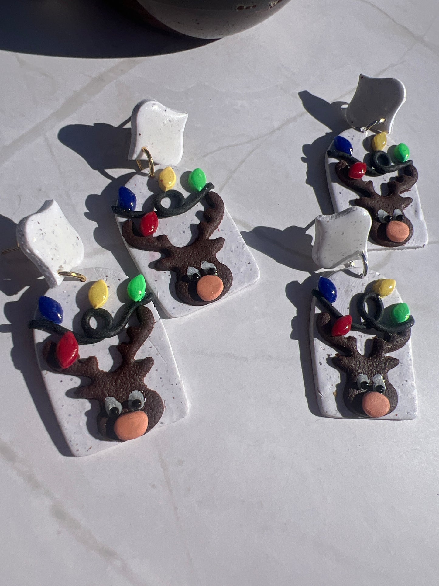 Reindeer Light Earrings
