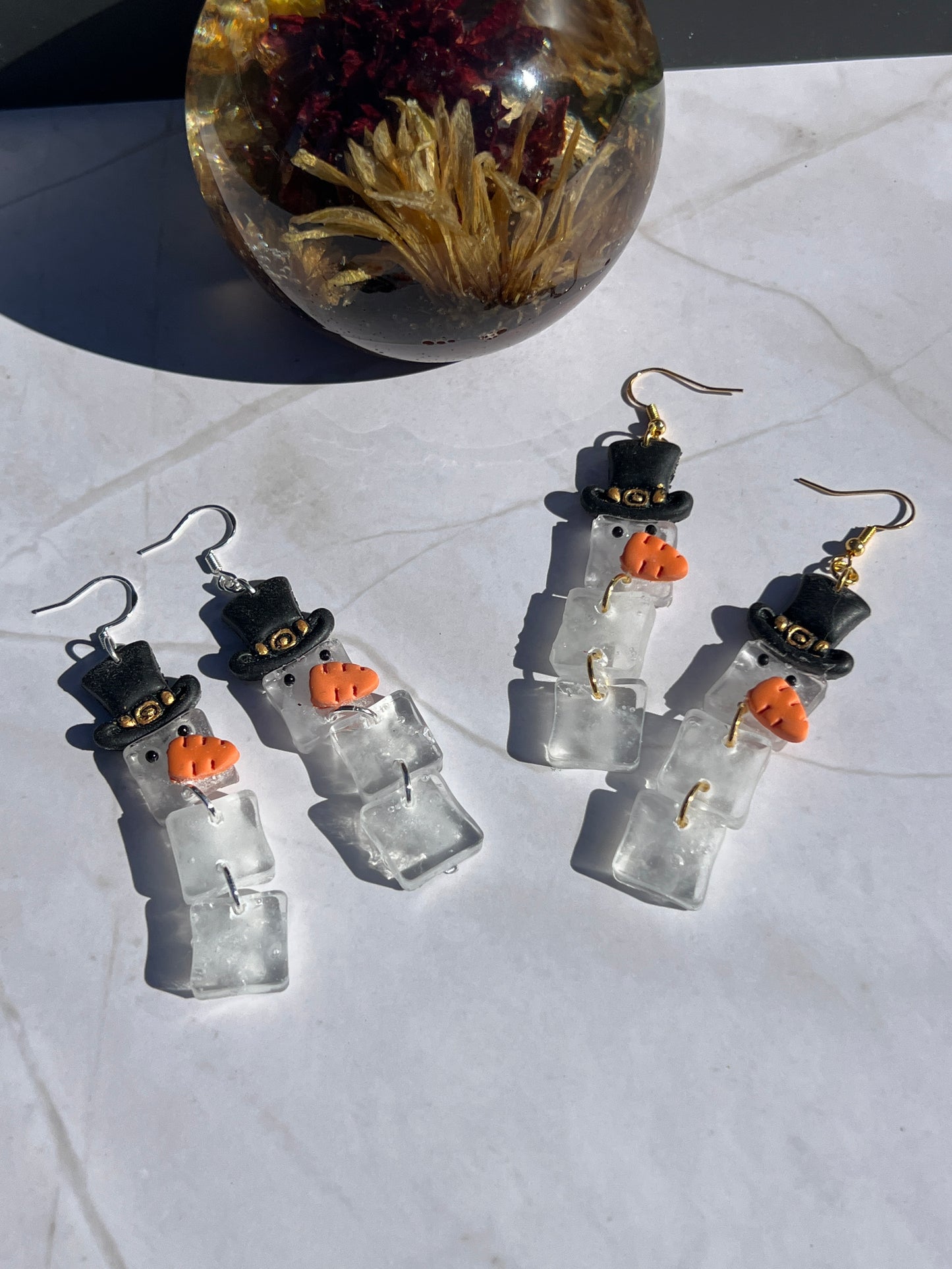 Ice Cube Man Earrings