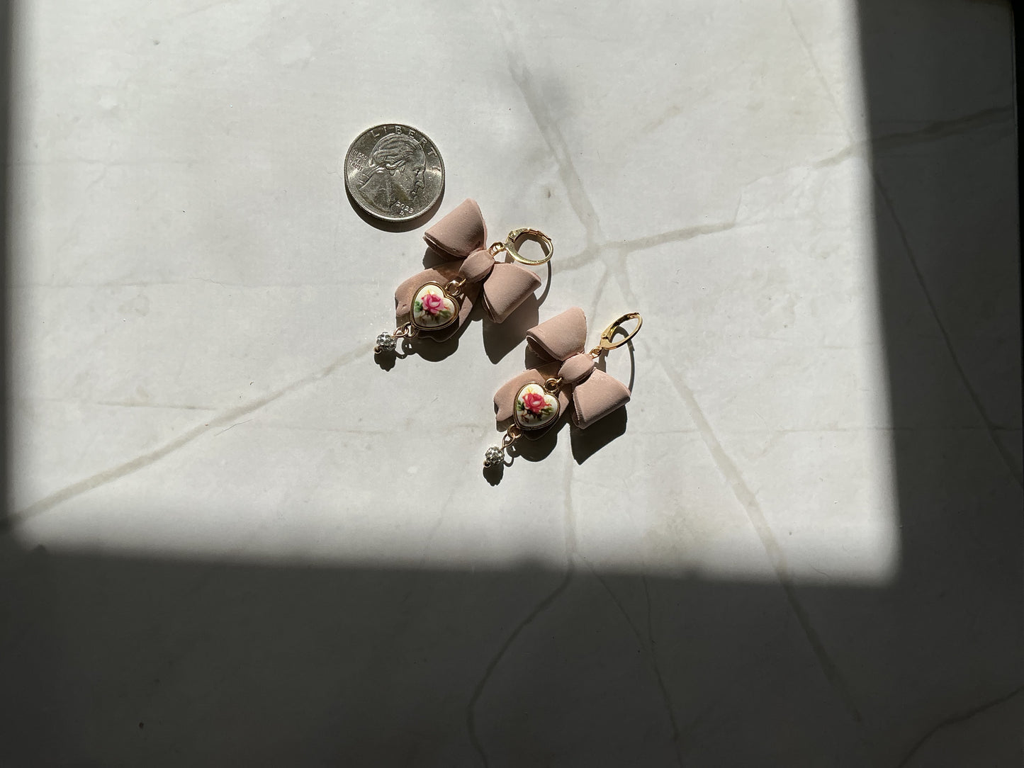 Dusty PINK “Antique “ Earrings