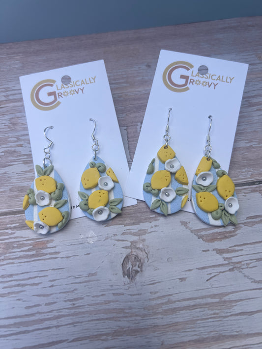 Lemon Teardrop Earring