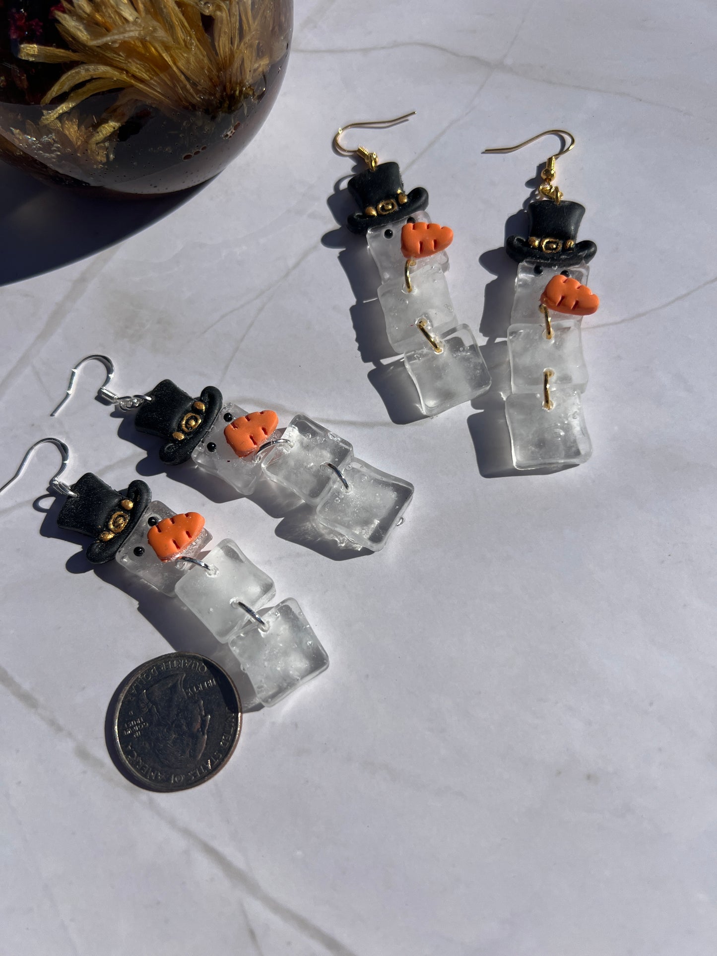 Ice Cube Man Earrings