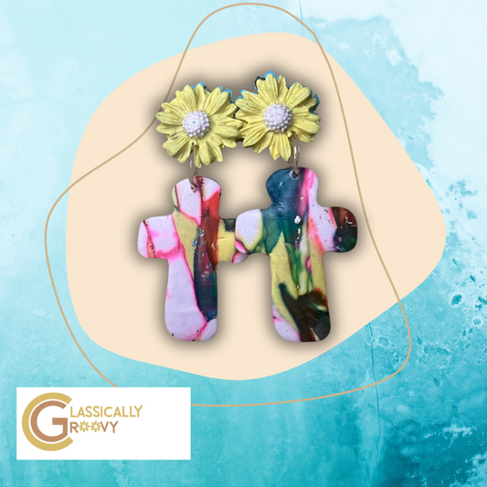 Spring Cross Earrings