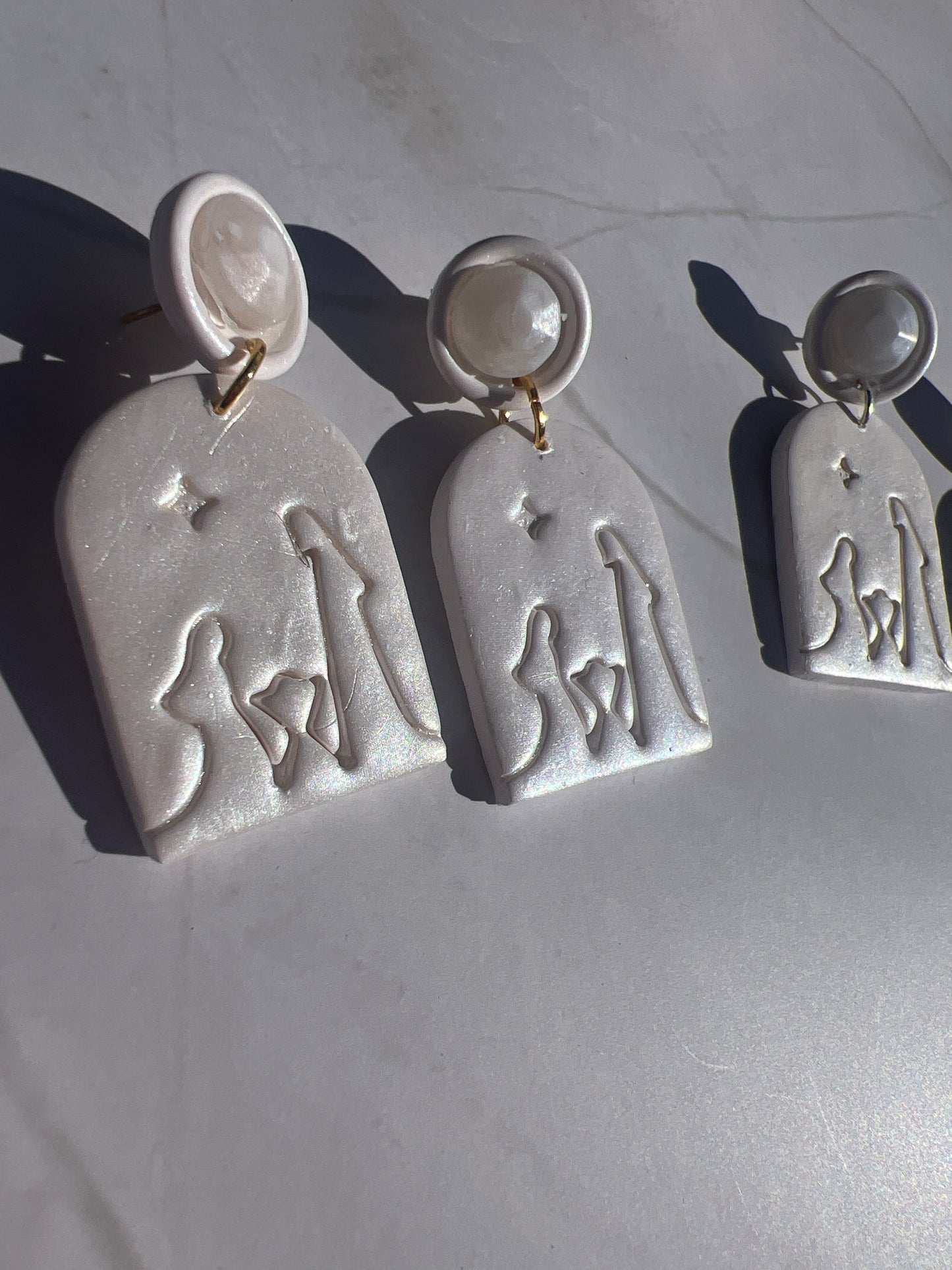 Nativity Scene Stud Earrings