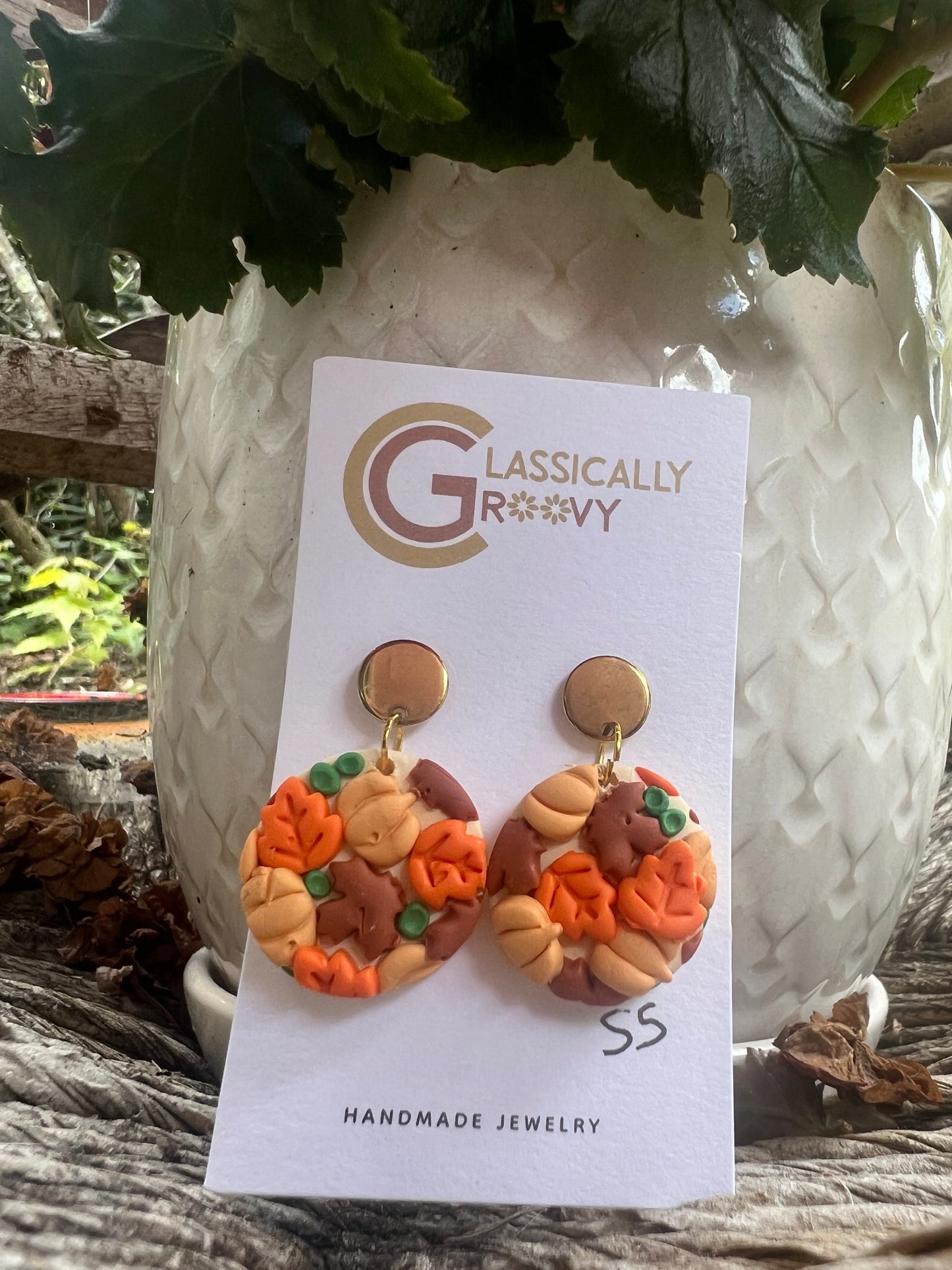 Fall Collage Earrings