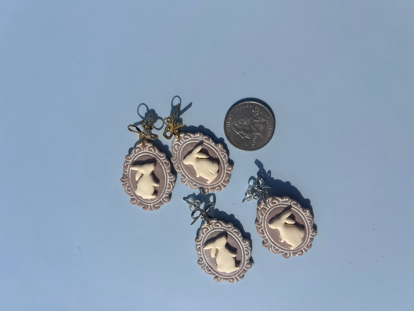 Vintage Inspired Bunny Earring