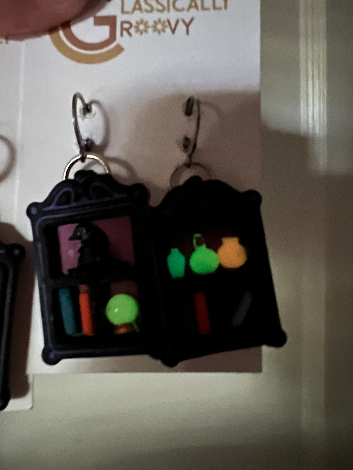 Enchanted Bookshelf Earrings