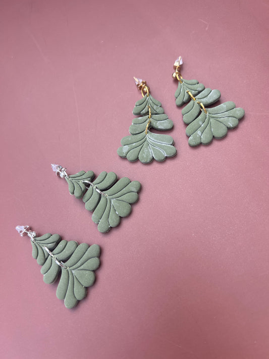 Tree Tiered Stud Earrings