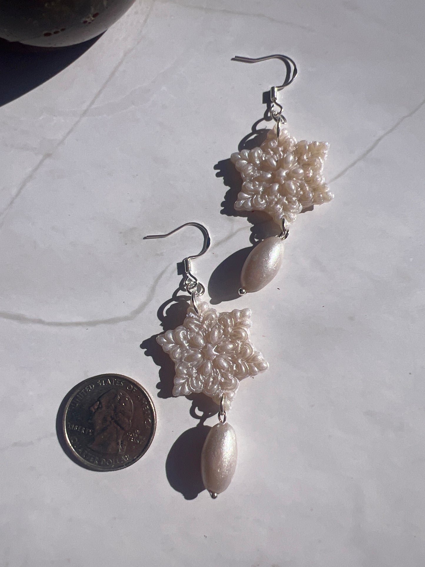 Antique Snowflake Earrings