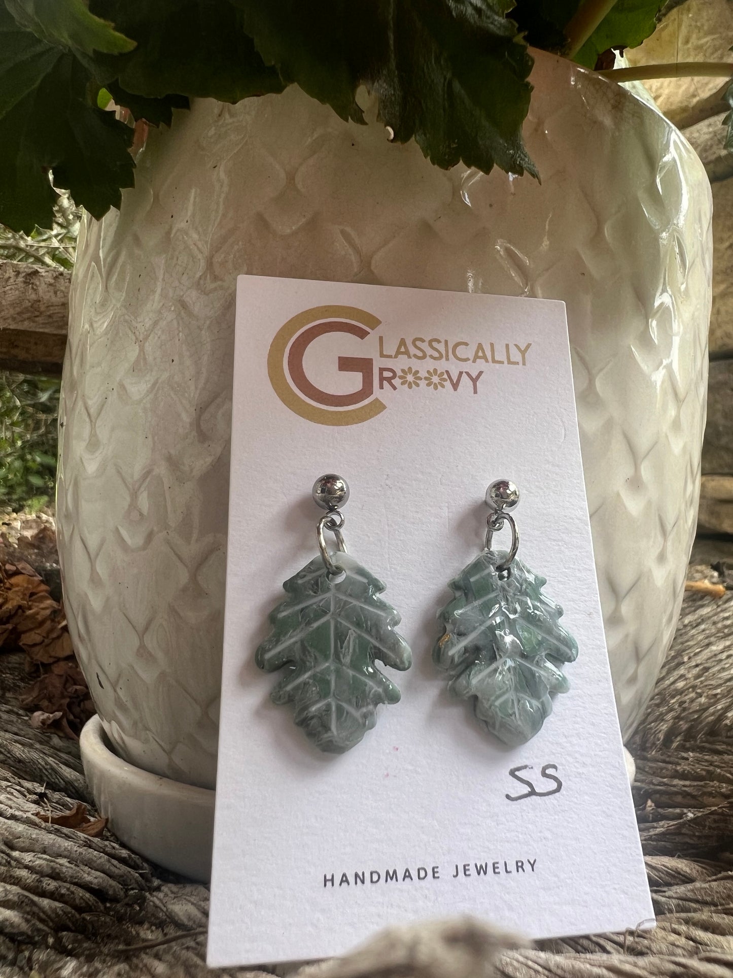 Small Fall Leaf Earrings