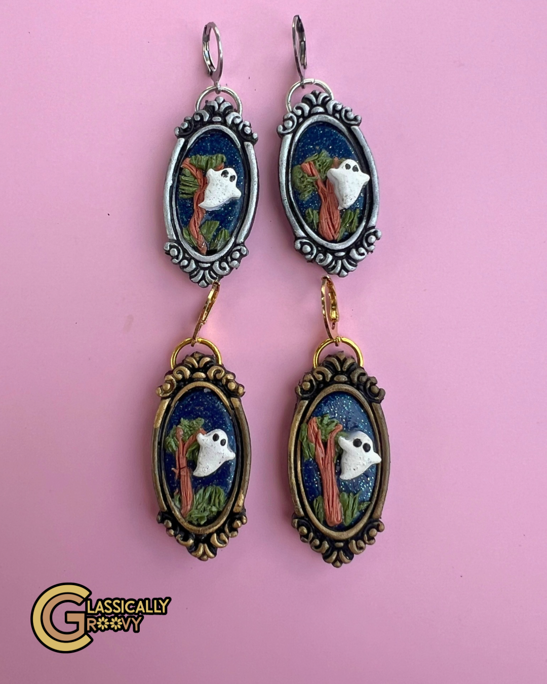 Ghost Frame Earrings