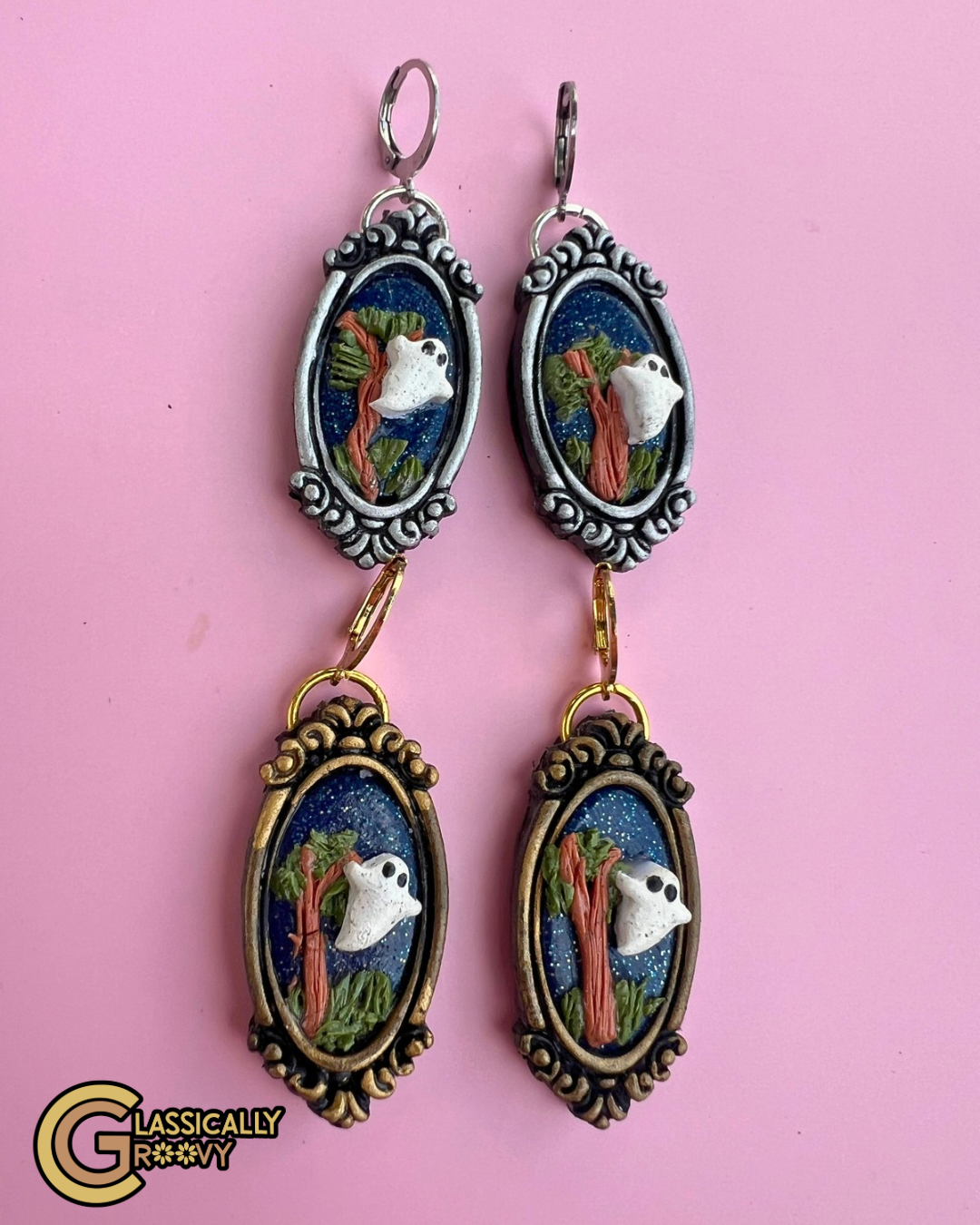 Ghost Frame Earrings