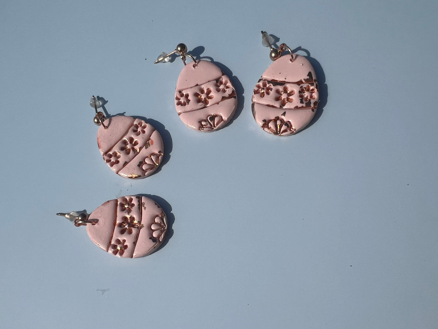 Rose Gold Egg Earrings