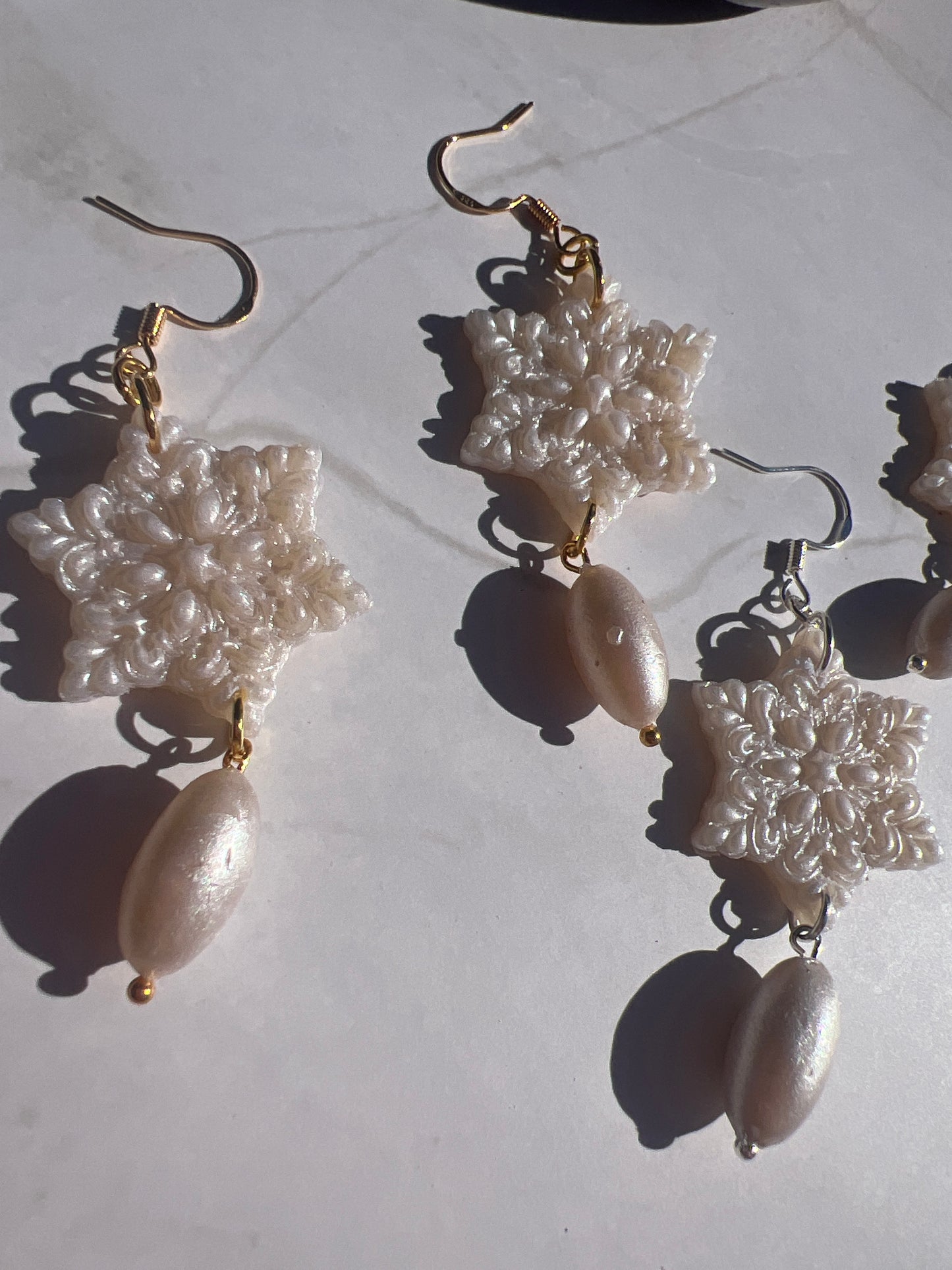 Antique Snowflake Earrings