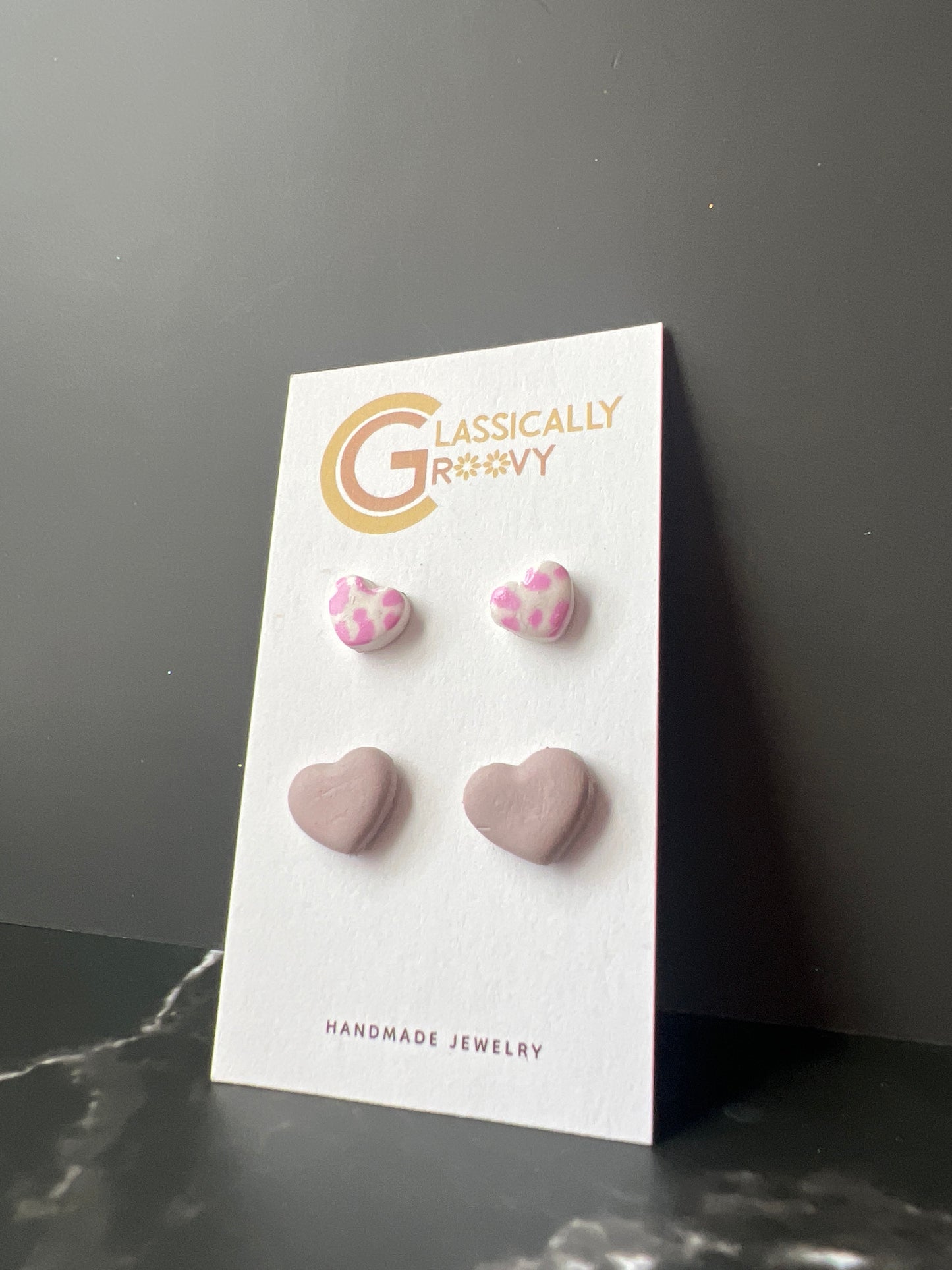 Blush Heart Stud Pack