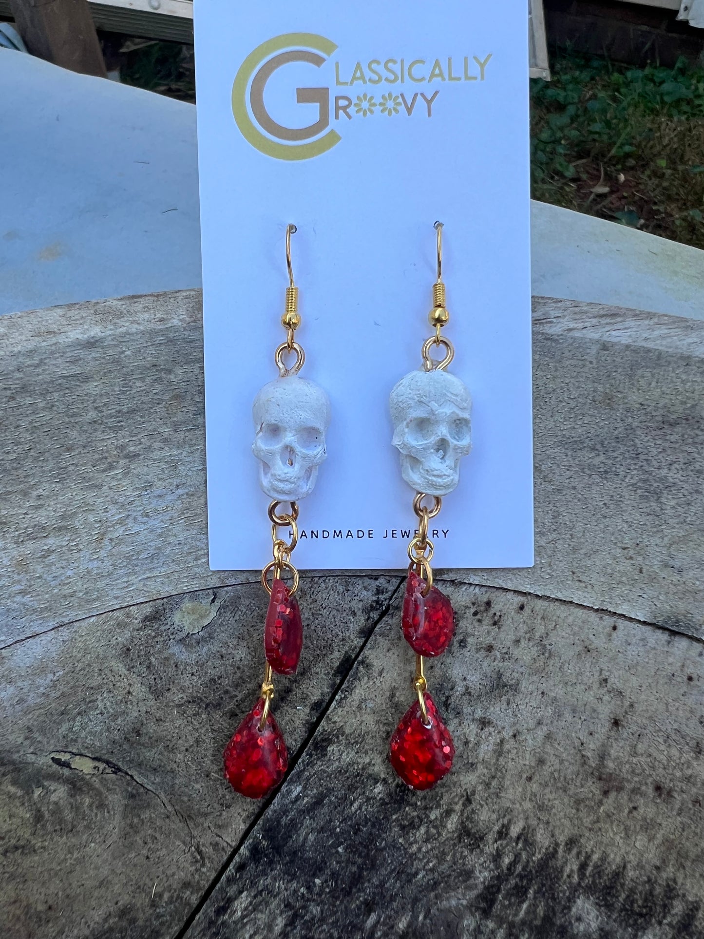 Skull/ Blood Dangles