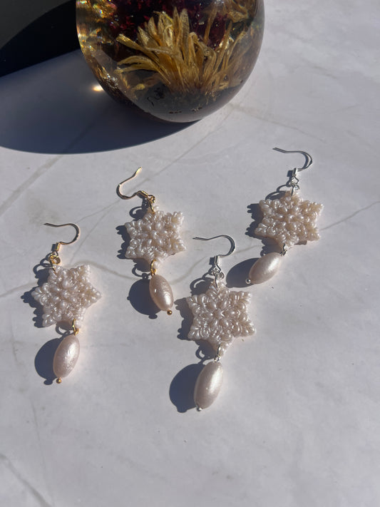 Antique Snowflake Earrings