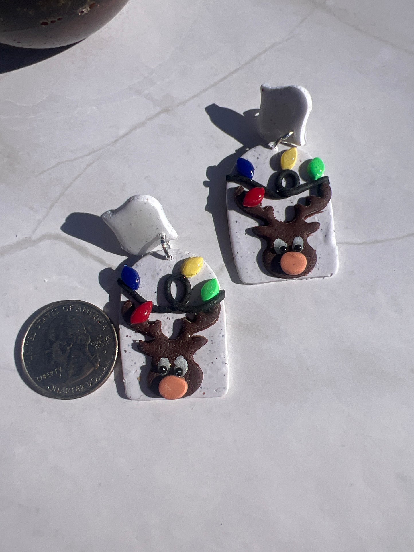 Reindeer Light Earrings
