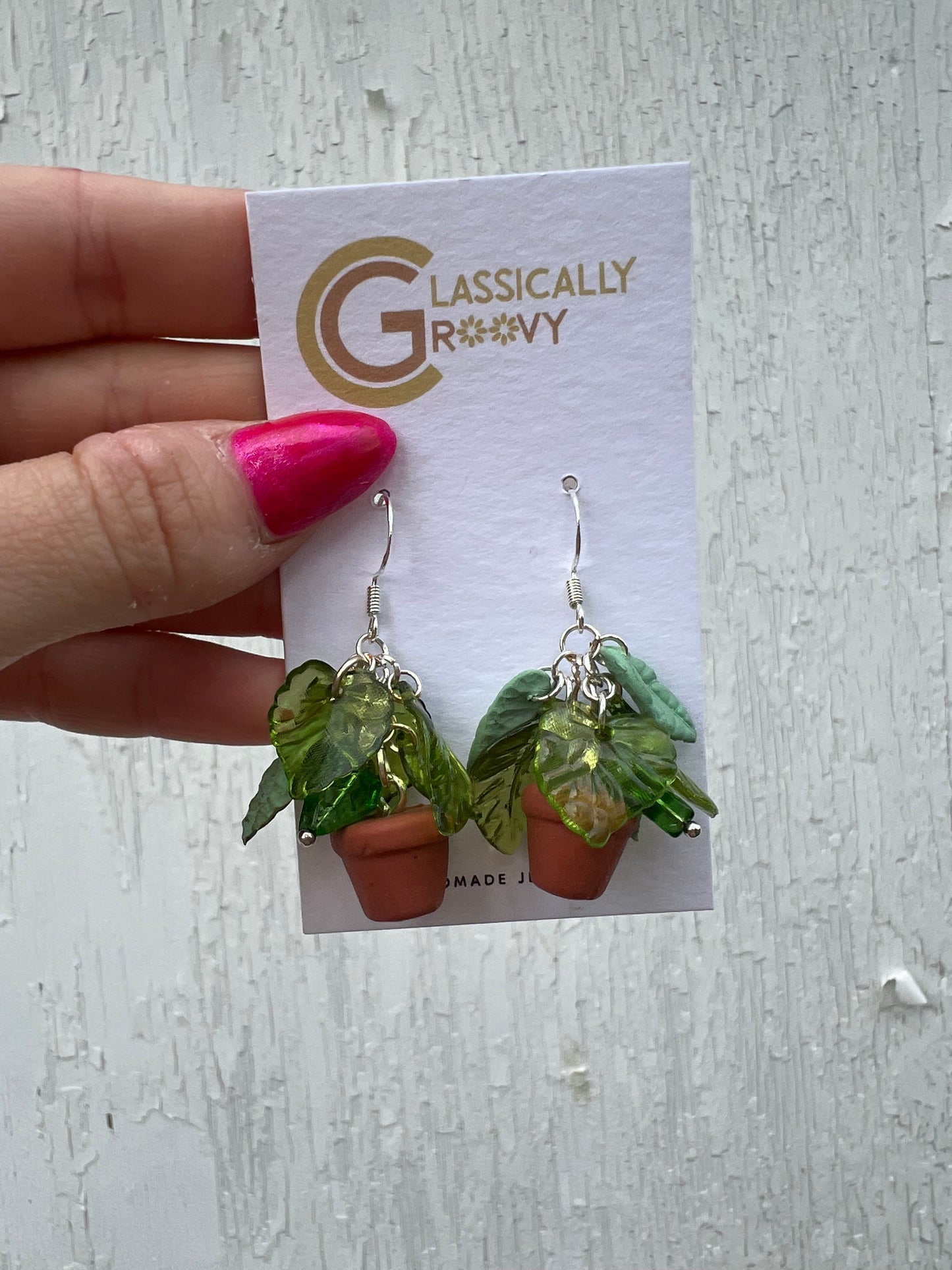 Pothos Plant Earrings