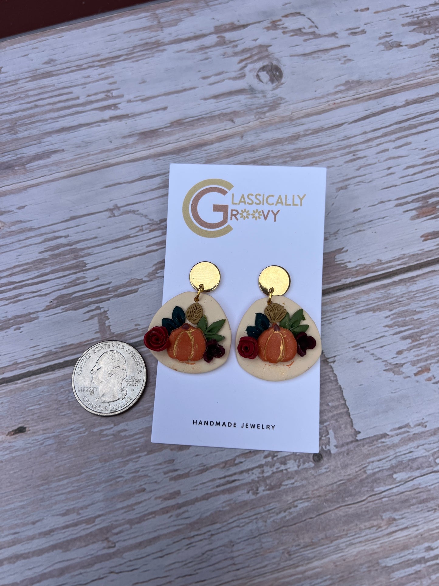 Autumn & Pumpkin Statement Earrings