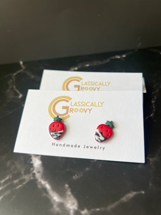 Chocolate Covered Strawberry Studs