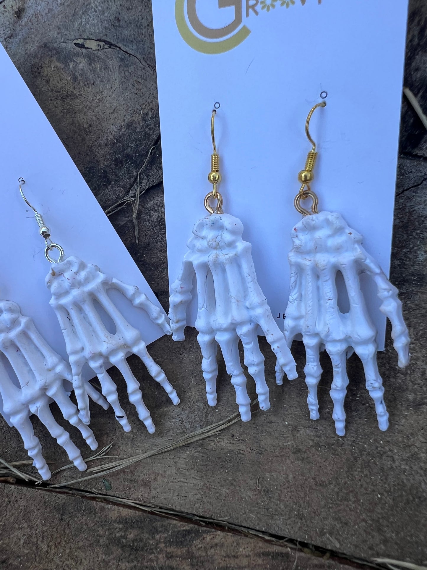 Skeleton Hand Earrings