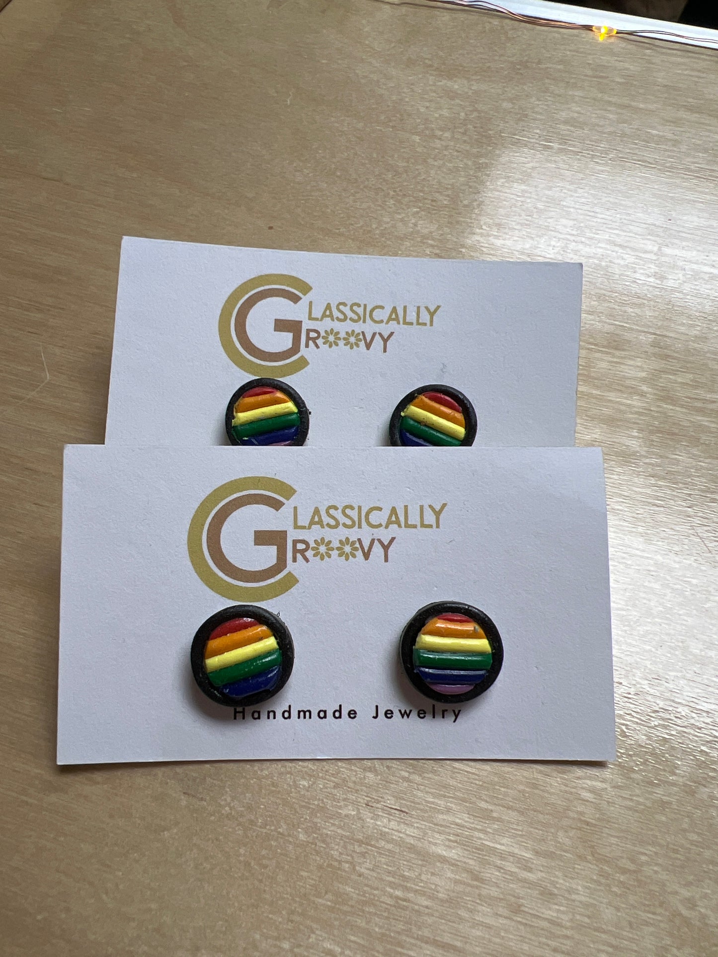 Rainbow Stud Earrings