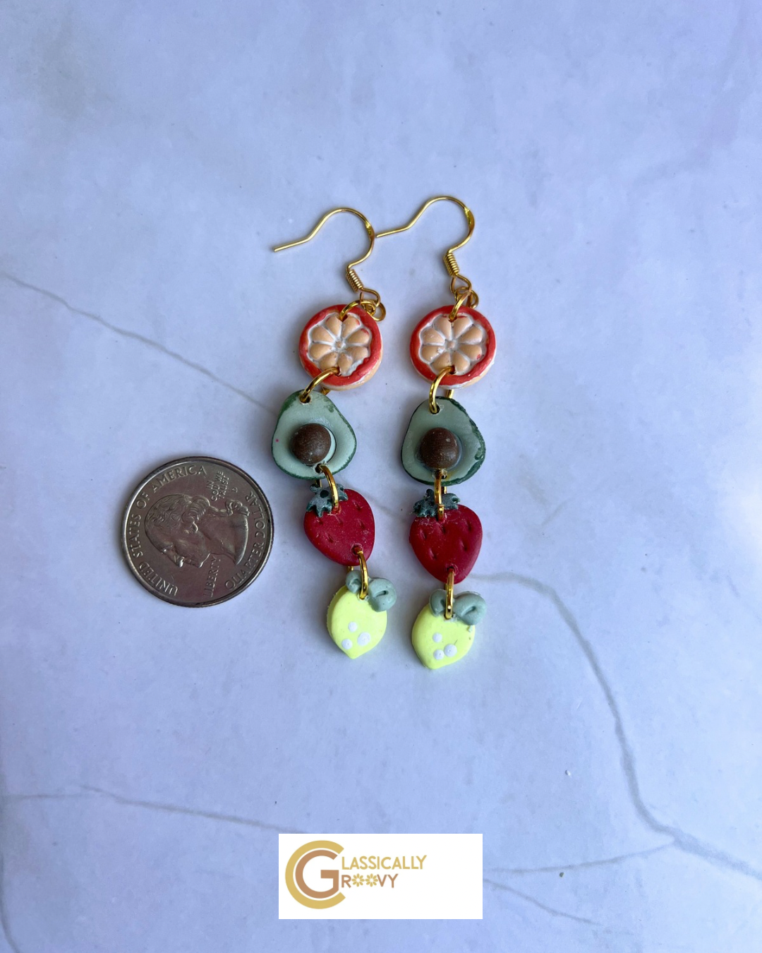 Summer Fruit Dangle Earrings