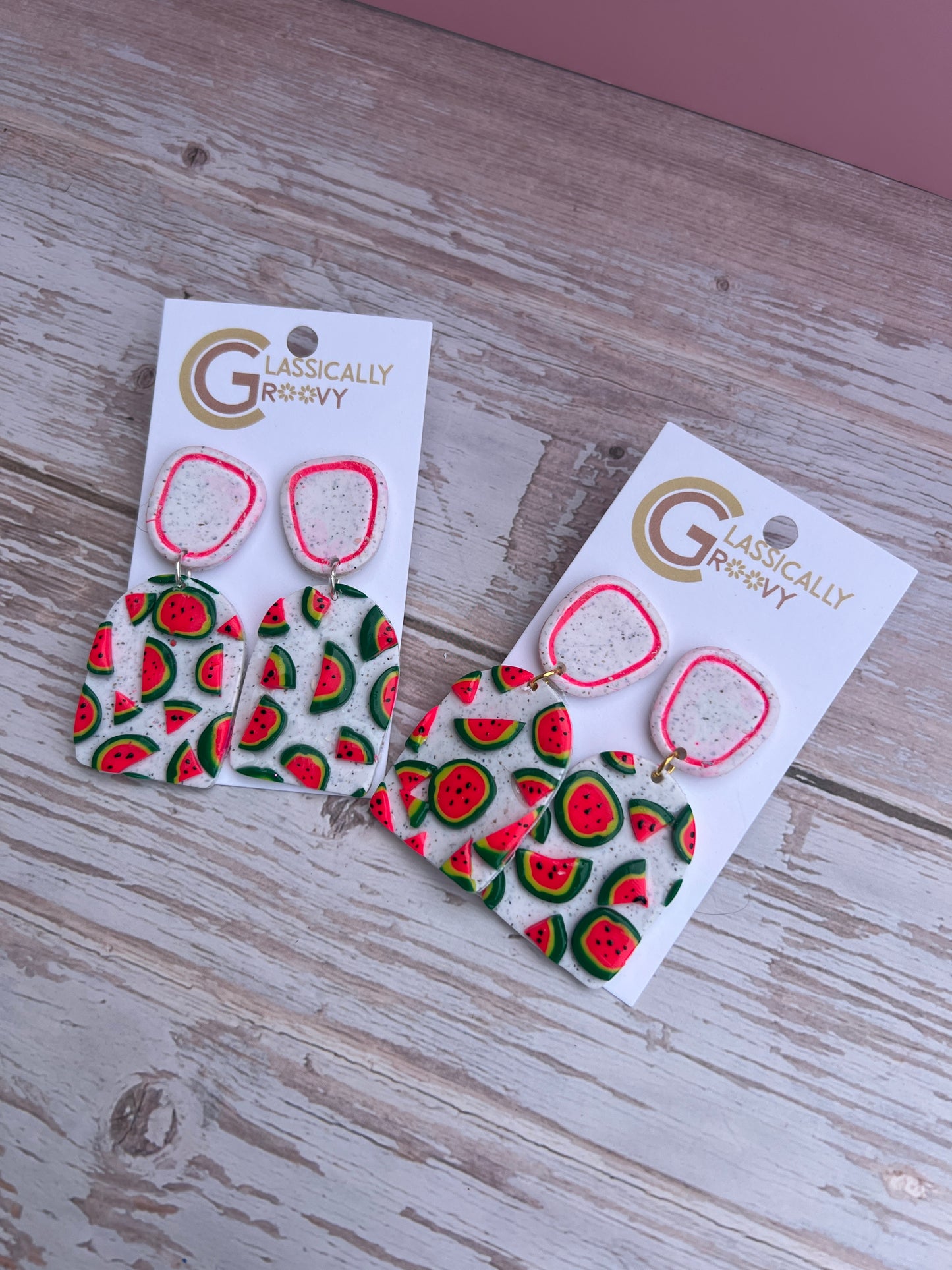 Watermelon Slice Earrings