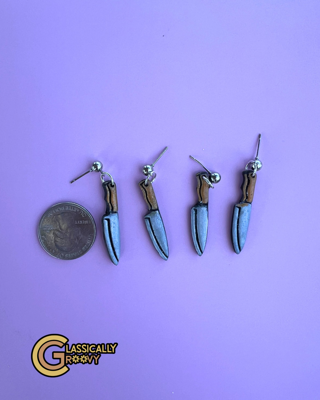 Butcher Knife Earrings