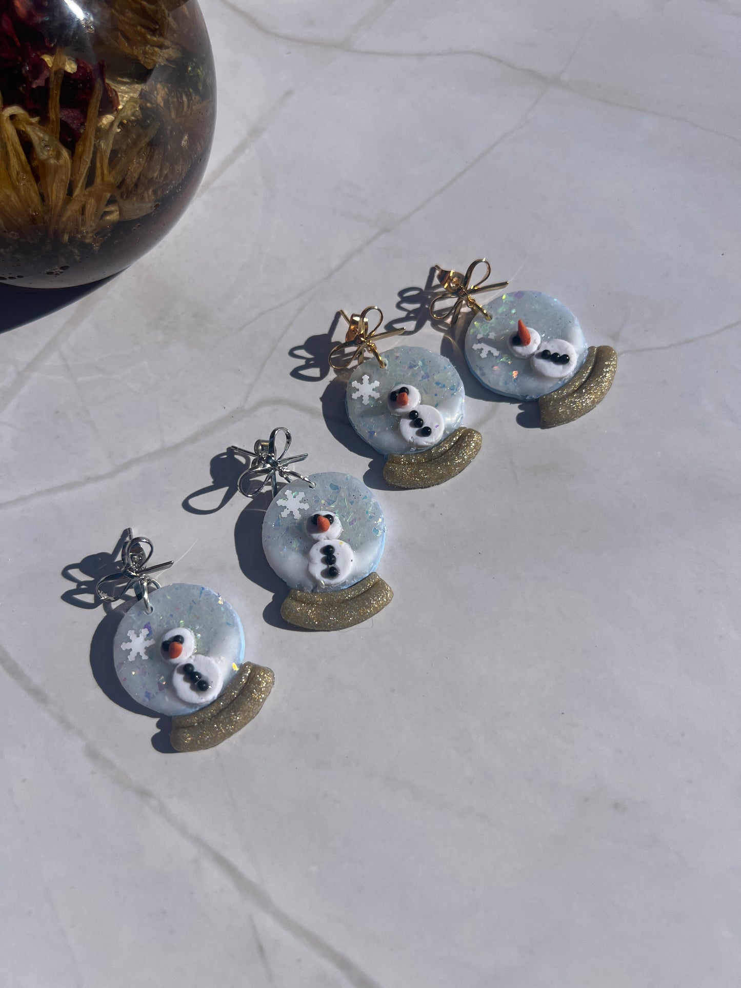 Snow globe Earrings