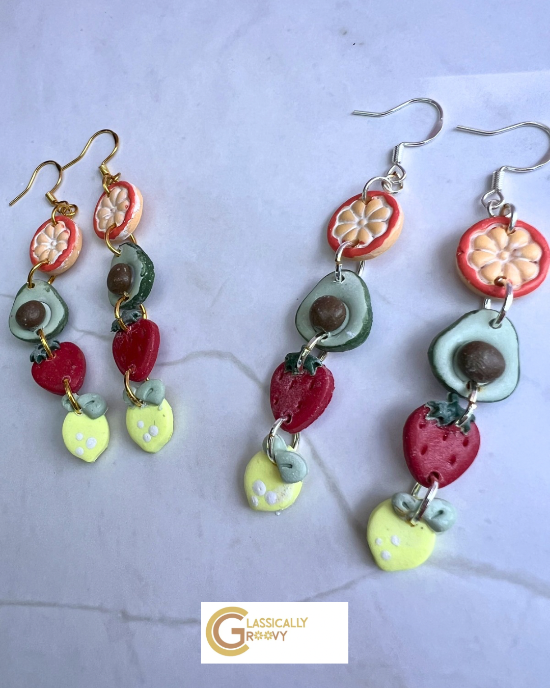 Summer Fruit Dangle Earrings